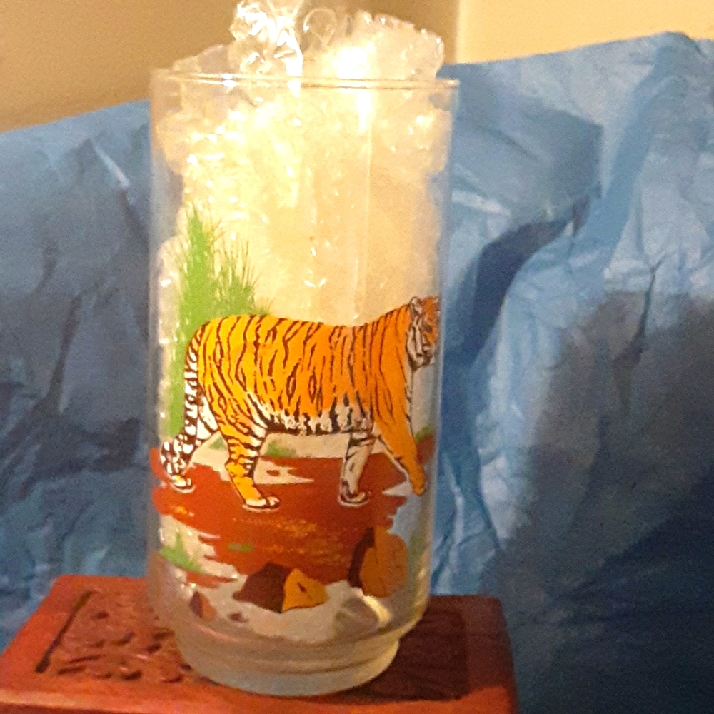 Vintage Burger Chef Tiger glass